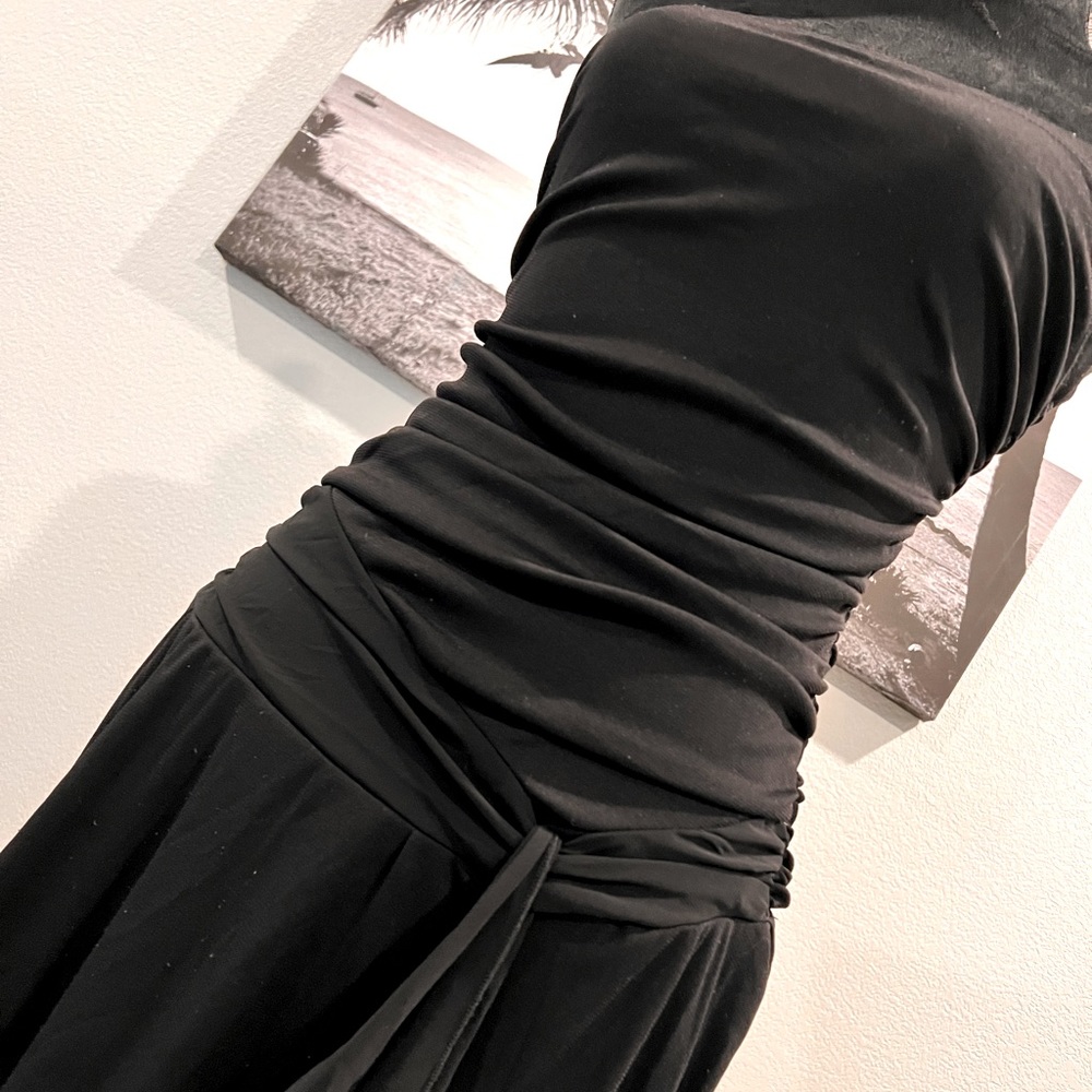 A-LIST strapless black dress